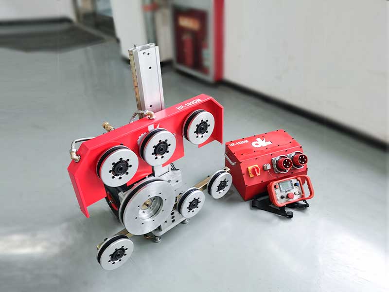 Seilsägen sind rollengeführte, diamantse